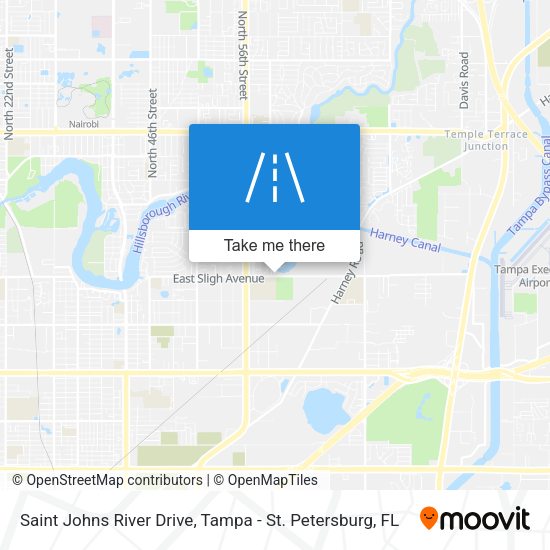 Saint Johns River Drive map