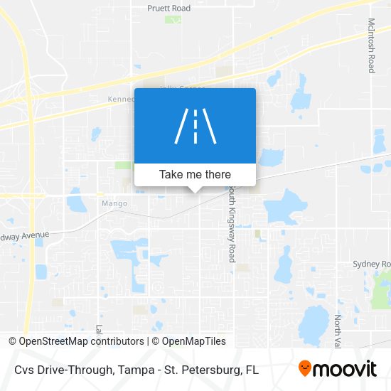 Cvs Drive-Through map