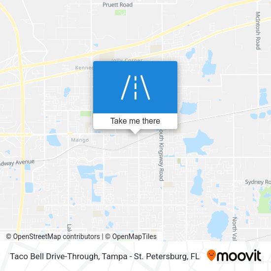 Taco Bell Drive-Through map