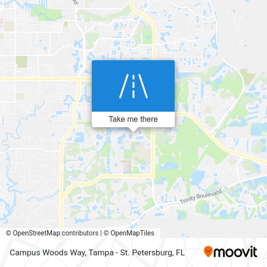 Campus Woods Way map