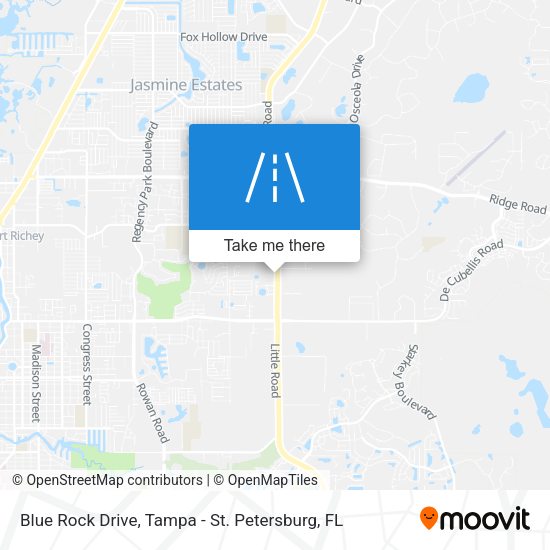 Blue Rock Drive map