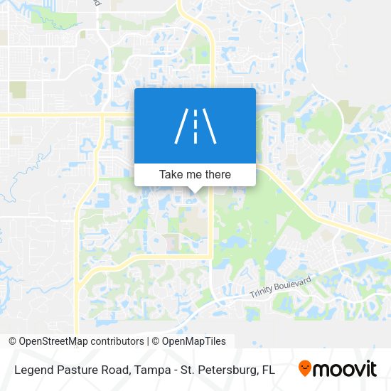 Legend Pasture Road map
