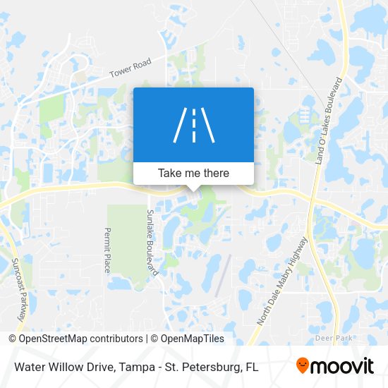 Water Willow Drive map