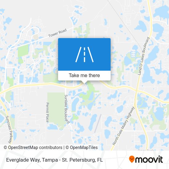 Everglade Way map