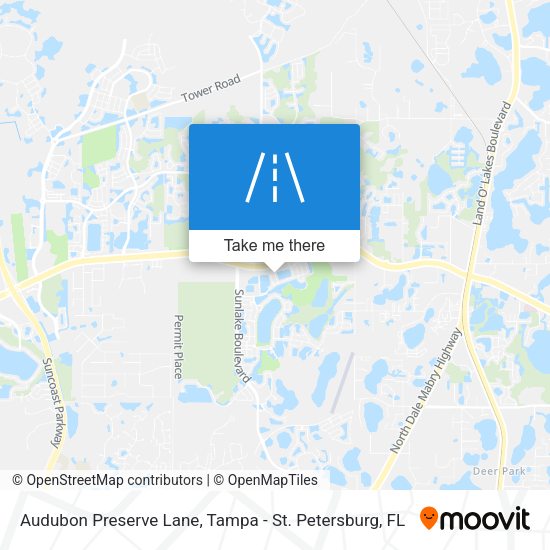 Mapa de Audubon Preserve Lane