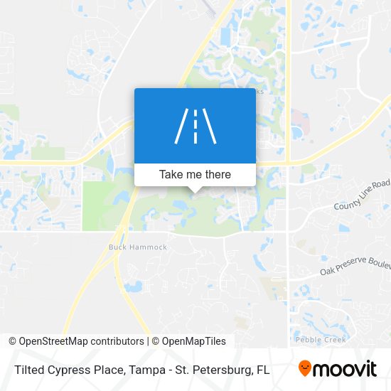 Mapa de Tilted Cypress Place