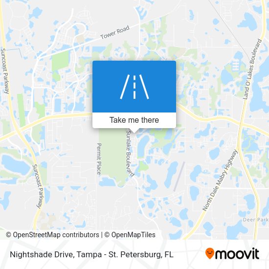 Nightshade Drive map