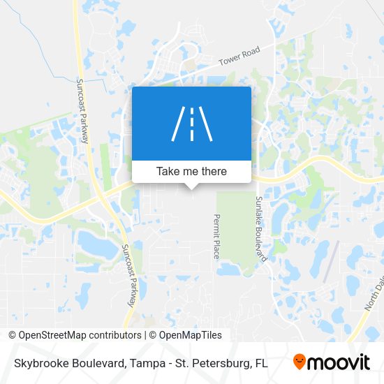 Mapa de Skybrooke Boulevard