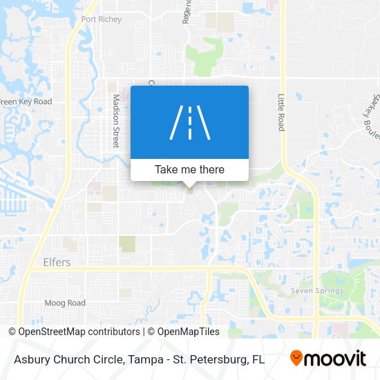 Mapa de Asbury Church Circle
