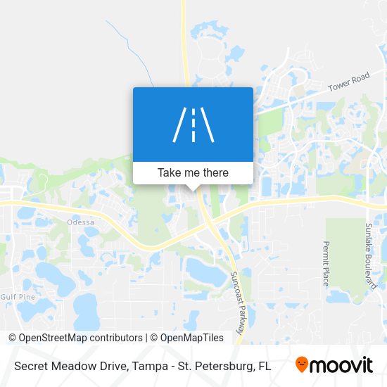 Secret Meadow Drive map