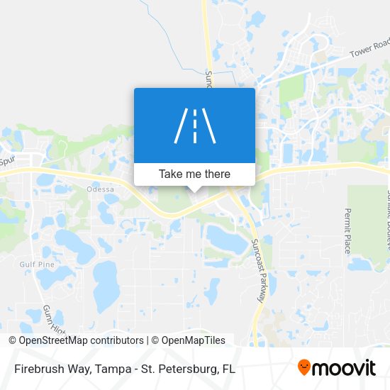Firebrush Way map