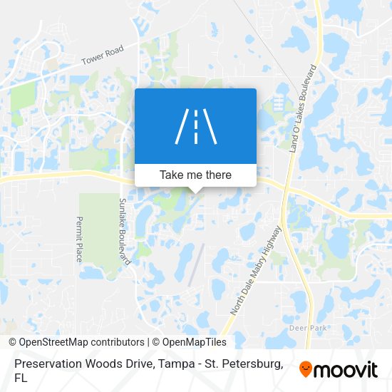 Preservation Woods Drive map