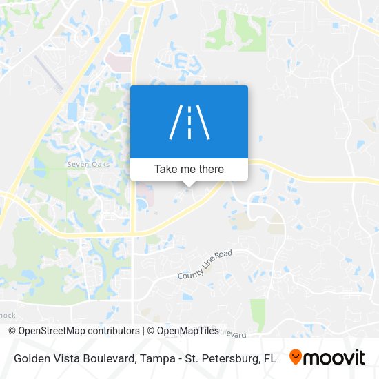 Golden Vista Boulevard map