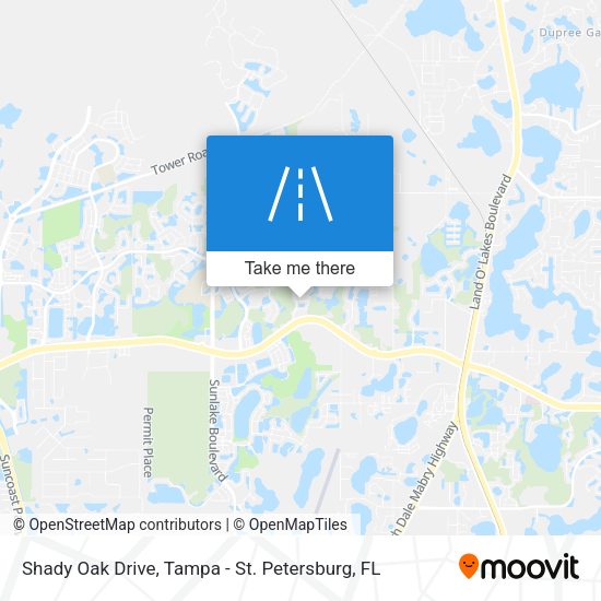 Shady Oak Drive map