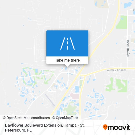Mapa de Dayflower Boulevard Extension