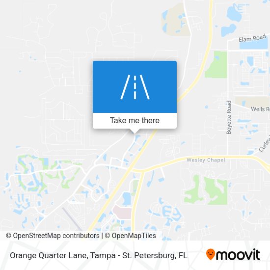 Orange Quarter Lane map