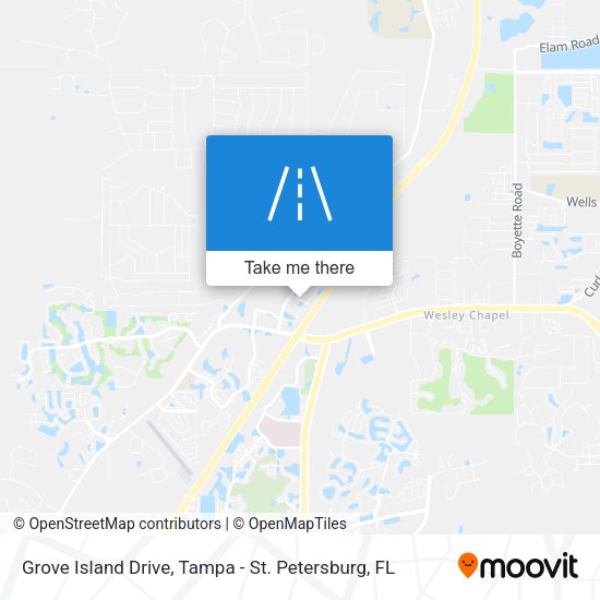 Mapa de Grove Island Drive