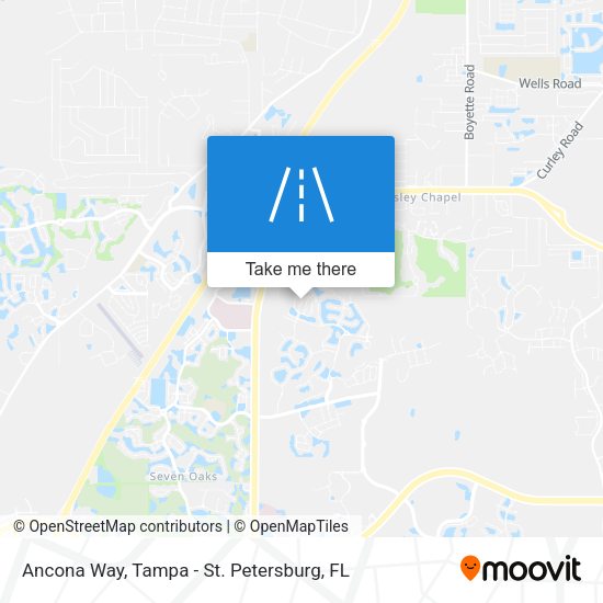 Ancona Way map