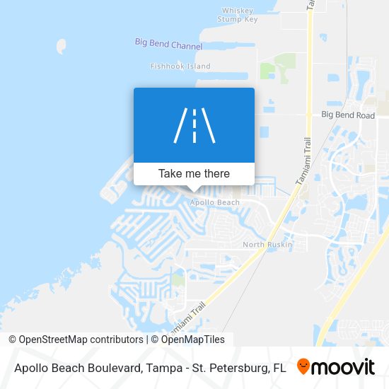 Mapa de Apollo Beach Boulevard