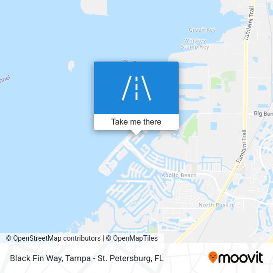 Black Fin Way map