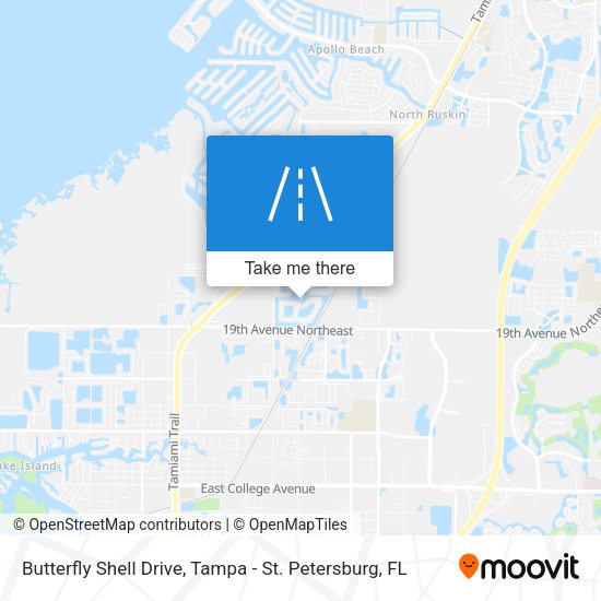 Butterfly Shell Drive map