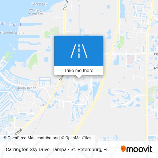 Carrington Sky Drive map