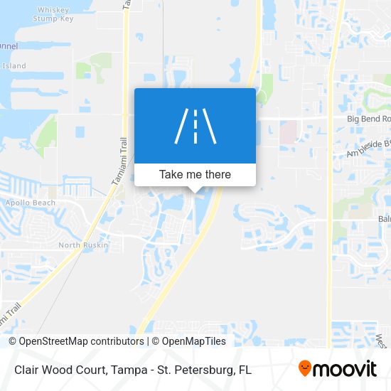 Clair Wood Court map