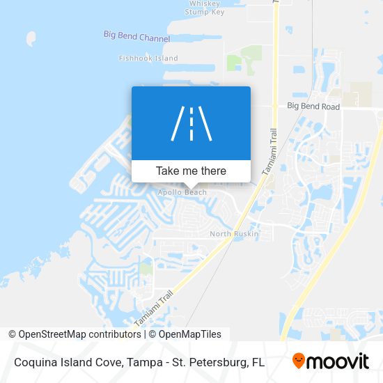Coquina Island Cove map