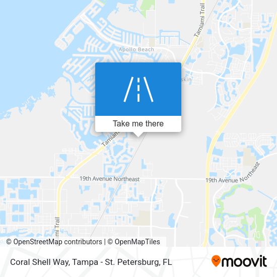 Coral Shell Way map