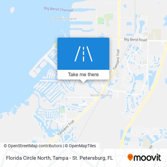 Florida Circle North map