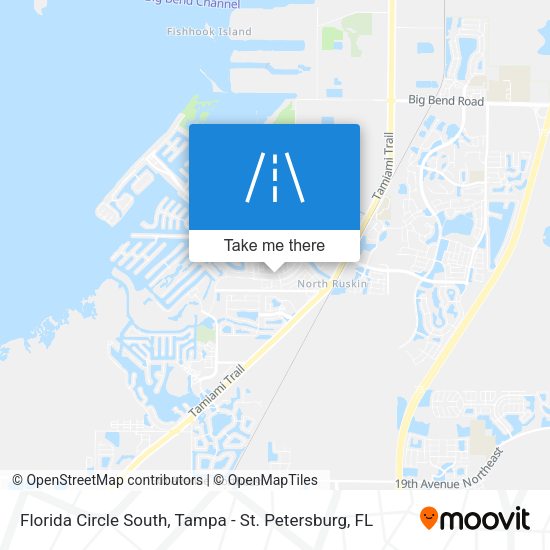 Florida Circle South map