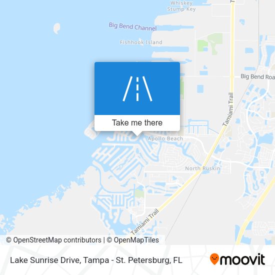 Lake Sunrise Drive map