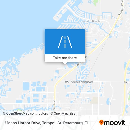 Manns Harbor Drive map