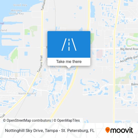 Nottinghill Sky Drive map