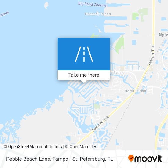 Pebble Beach Lane map