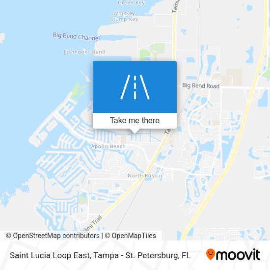Saint Lucia Loop East map