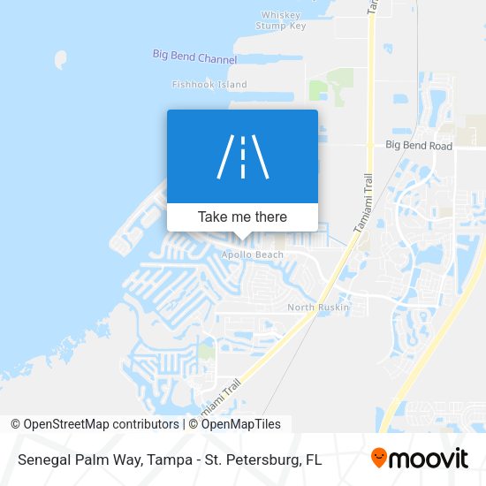 Senegal Palm Way map