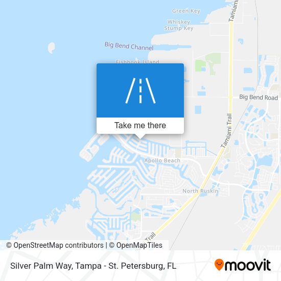 Silver Palm Way map