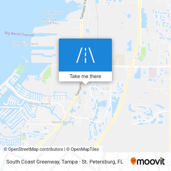 South Coast Greenway map