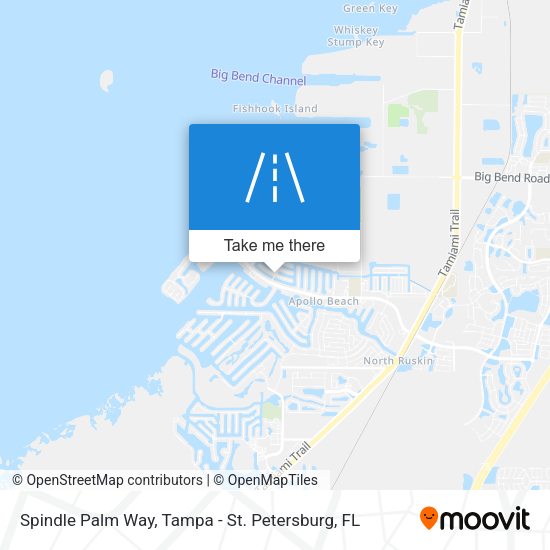 Mapa de Spindle Palm Way