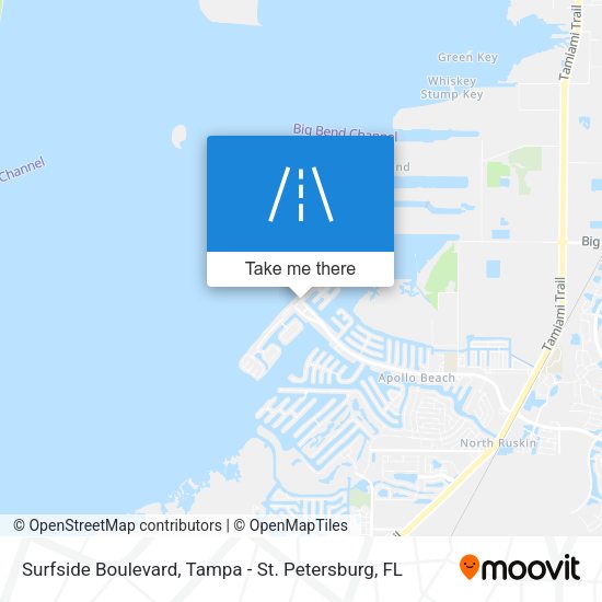 Surfside Boulevard map