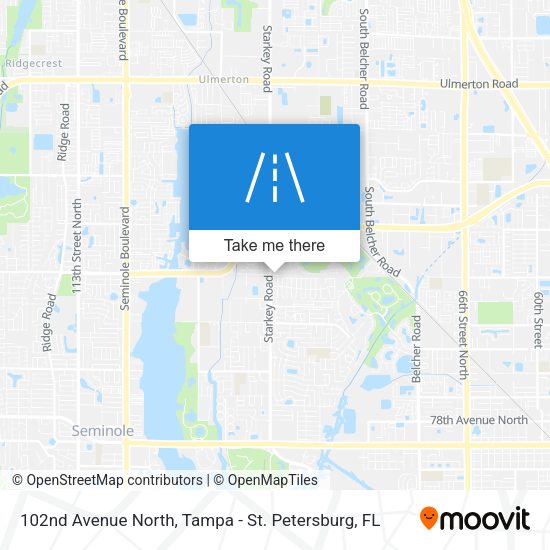 102nd Avenue North map