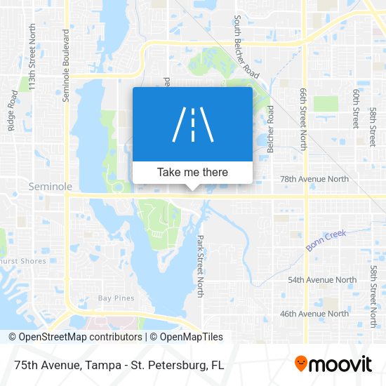 75th Avenue map