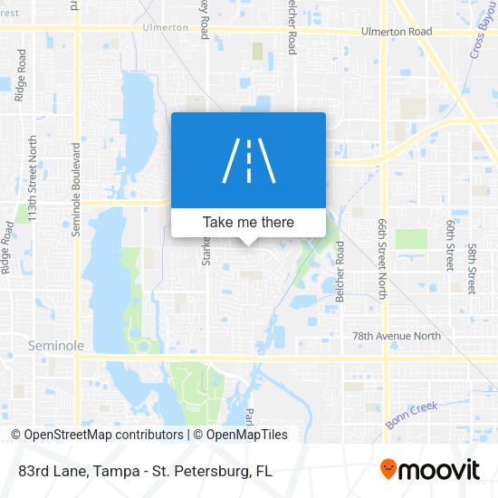 Mapa de 83rd Lane
