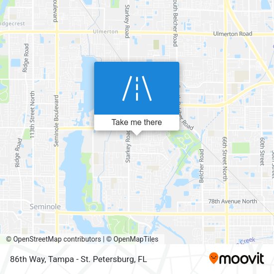 86th Way map