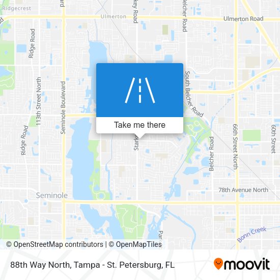 88th Way North map
