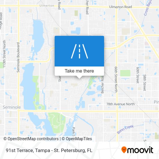91st Terrace map