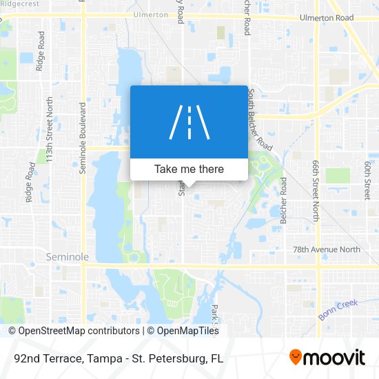 92nd Terrace map