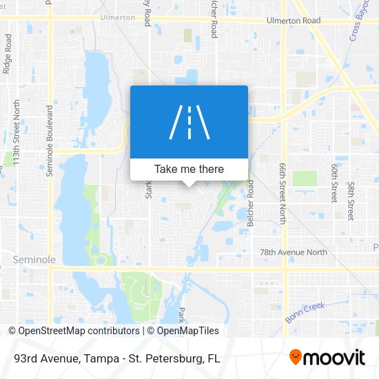 93rd Avenue map