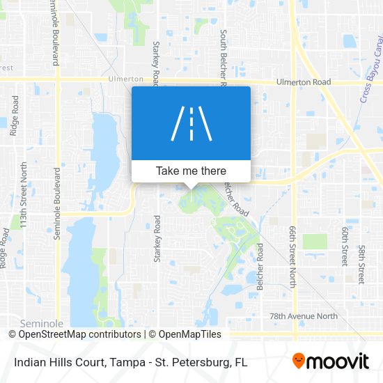 Indian Hills Court map